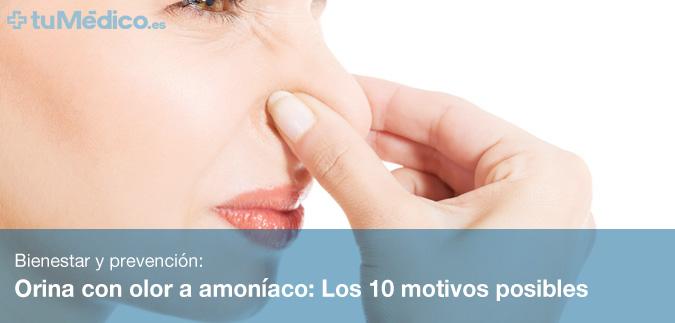 Orina con olor a amonaco: Los 10 motivos posibles