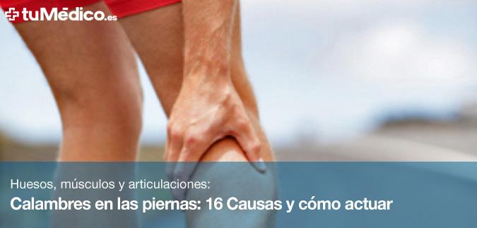 Calambres en las piernas: 16 Causas y cmo actuar