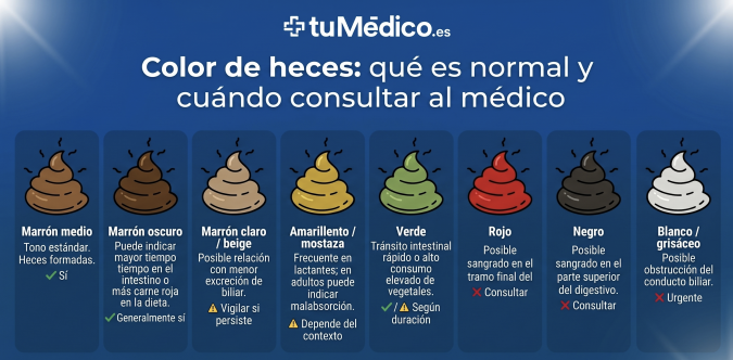 Color de heces: qu� es normal y cu�ndo consultar al m�dico