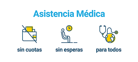 Asistencia Médica sin cuotas, sin esperas y para todos
Cuidamos de ti con más de 1500 servicios y pruebas desde sólo 8 €